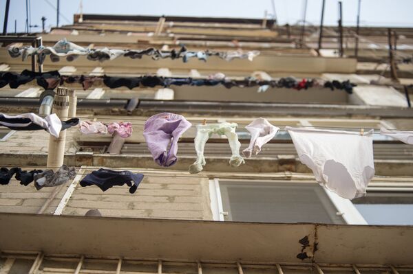 Развешанное белье Развешанное белье - Sputnik Армения