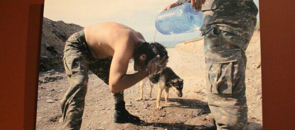 Выставка Ашота Авагяна, посвященная четырехдневной апрельской войне в Карабахе - Sputnik Արմենիա