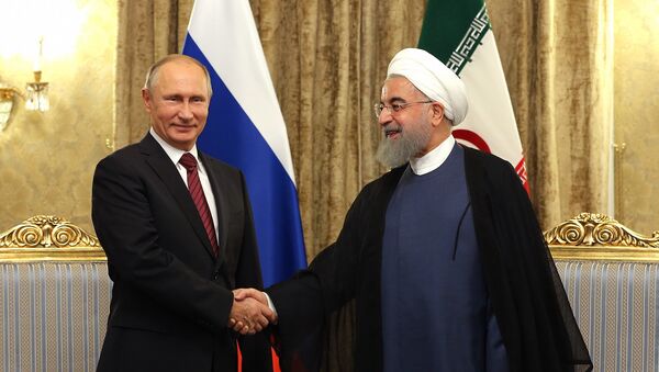 Президенты РФ Владимир Путин и ИРИ Хасан Рухани - Sputnik Армения