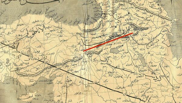 Карта Ближнего Востока 1877 года - Sputnik Արմենիա