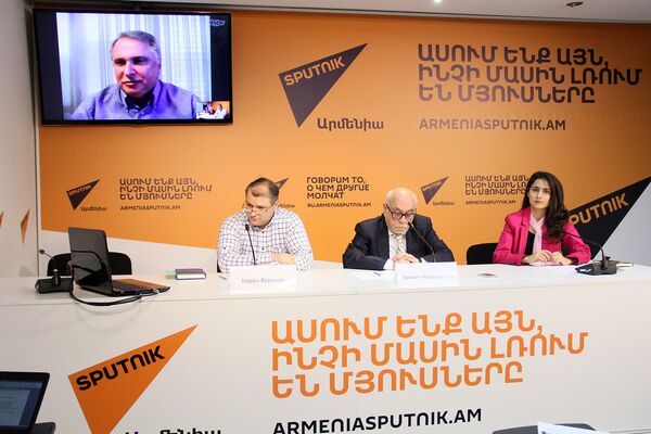 Арман Навасардян Карен Веранян Александ Цинкер - Sputnik Армения