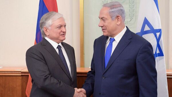 Встреча МИД Армении Эдварда Налбандяна с премьер-министром Израиля Бениамином Нетаньяху - Sputnik Արմենիա