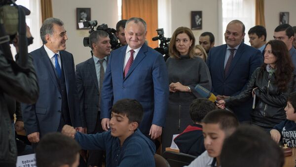 Визит президента Молдовы Игорь Додона в Армению: день 2 - Sputnik Армения