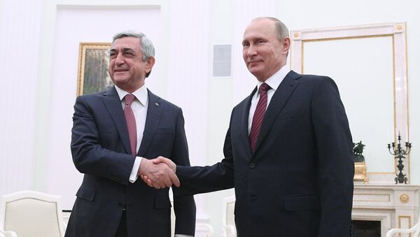 Президент РФ В.Путин встретился с президентом Армении С. Саргсяном - Sputnik Արմենիա