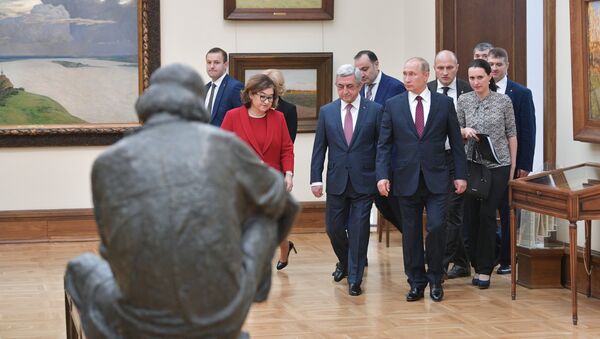 Президент РФ В.Путин встретился с президентом Армении С. Саргсяном - Sputnik Армения