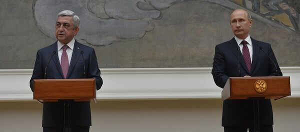 Президенты Армении и России приняли участие в церемонии открытия Дней культуры Армении в России Президенты Армении и России приняли участие в церемонии открытия Дней культуры Армении в России - Sputnik Արմենիա