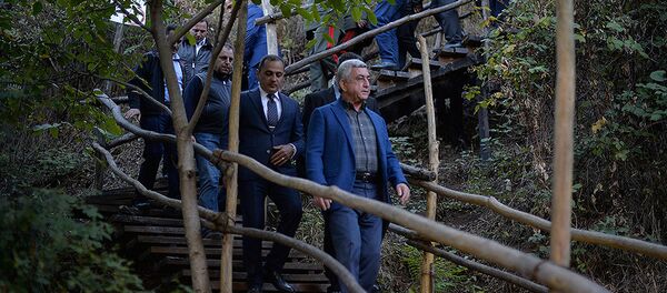 Визит президента Сержа Саргсяна в Сюник - Sputnik Армения