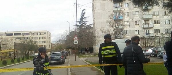 Полиция на месте спецоперации в Исанском районе столицы Грузии - Sputnik Արմենիա