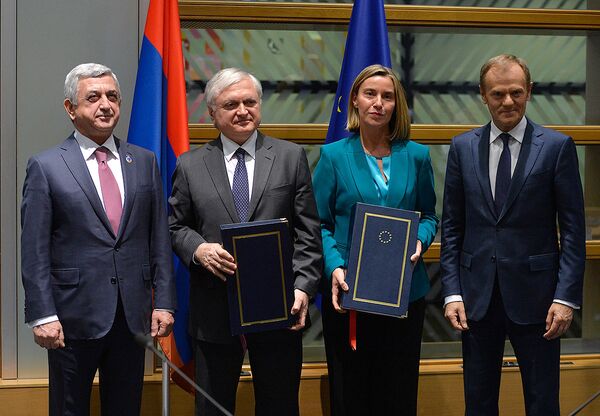 Армения подписала соглашение о всеобъемлющем и расширенном партнерстве с ЕС - Sputnik Армения