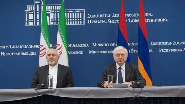 Встреча глав МИД Армении и Ирана Эдварда Налбандяна и Мохаммада-Джавада Зарифа - Sputnik Армения