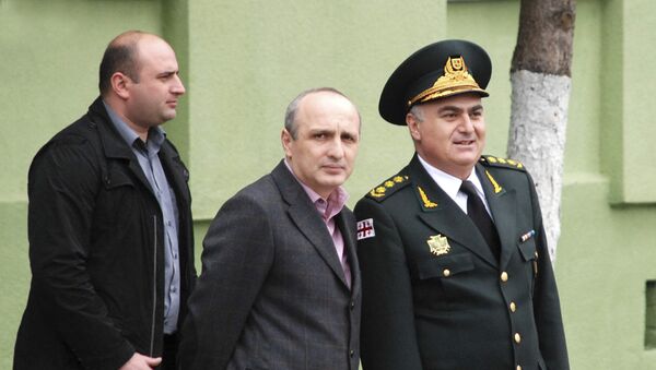 Министр внутренних дел Грузии В.Мерабишвили в погранвойсках - Sputnik Армения