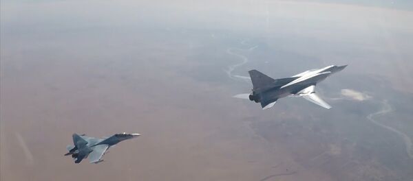 Атака бомбардировщиков Ту-22М3 на позиции террористов в Сирии Атака бомбардировщиков Ту-22М3 на позиции террористов в Сирии - Sputnik Արմենիա