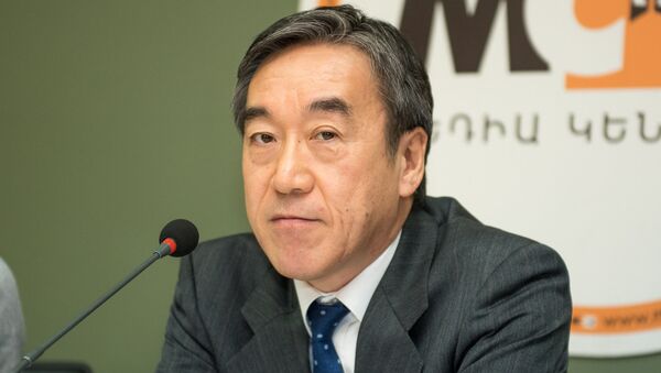 Чрезвычайный и полномочный посол Японии в Армении господин Эйджи Тагучи - Sputnik Արմենիա
