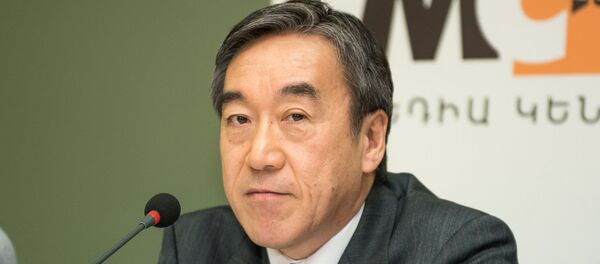 Чрезвычайный и Полномочный посол Японии в Армении господин Эйджи Тагучи Чрезвычайный и Полномочный посол Японии в Армении господин Эйджи Тагучи - Sputnik Армения