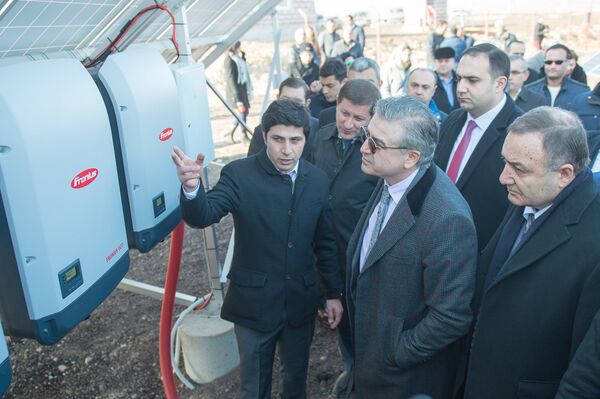 Станция в один МВт запущена в селе Шеник Армавирской области. Станция в один МВт запущена в селе Шеник Армавирской области. - Sputnik Армения