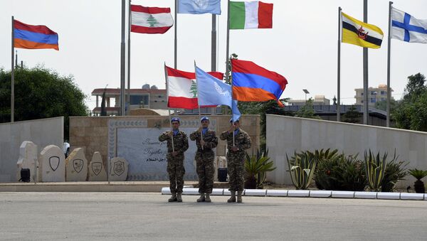 Армянский миротворческий контингент в военной базе Шама в Ливане - Sputnik Արմենիա