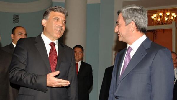 Встреча Президентов Армении Сержа Саргсяна и Турции Абдуллаха Гюля - Sputnik Արմենիա