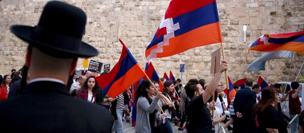 Митинг с призывом принятия геноцида армян в Израиле Митинг с призывом принятия геноцида армян в Израиле - Sputnik Արմենիա