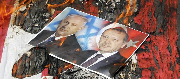 Сожжение портретов Нетаньяху и Эрдогана - Sputnik Армения
