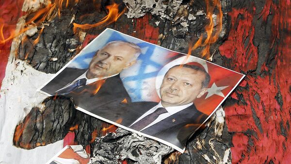 Сожжение портретов Нетаньяху и Эрдогана - Sputnik Արմենիա