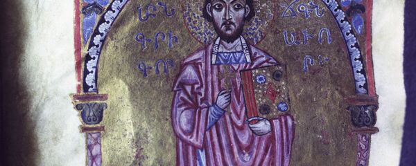 Армянская миниатюра XII века Армянская миниатюра XII века - Sputnik Армения