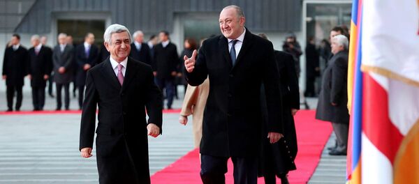 Визит президента Армении Сержа Саргсяна в Грузию - Sputnik Армения