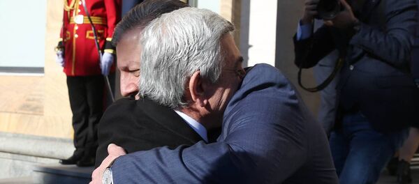 Визит президента Армении в Грузию Визит президента Армении в Грузию - Sputnik Армения